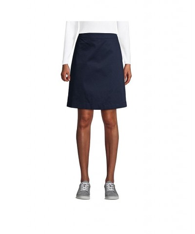 School Uniform Women's Blend Chino Skort Above Knee Blue $18.88 Skirts