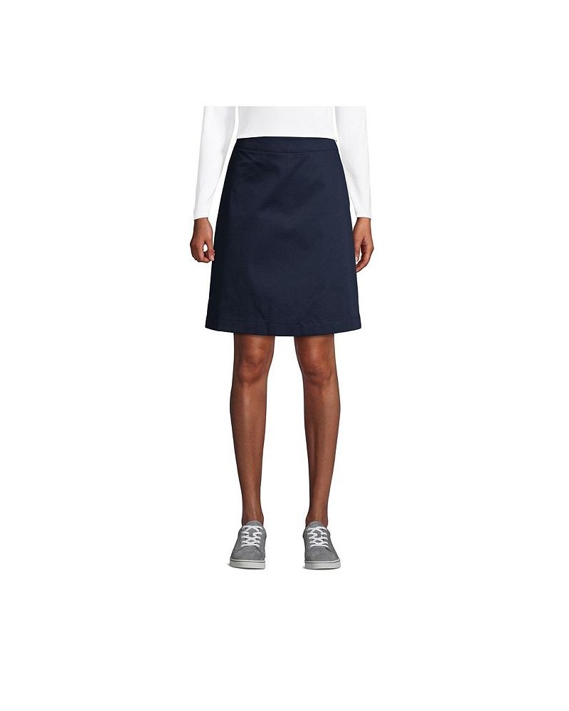 School Uniform Women's Blend Chino Skort Above Knee Blue $18.88 Skirts