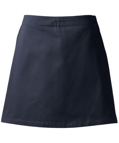 School Uniform Women's Blend Chino Skort Above Knee Blue $18.88 Skirts