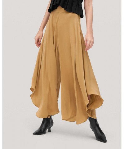 Wide-Legged Silk Pants for Women Taffy $71.06 Pants