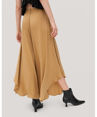 Wide-Legged Silk Pants for Women Taffy $71.06 Pants