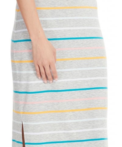 Marc New York Women's Performance Stripe Midi Dress Gray Heather $26.73 Dresses