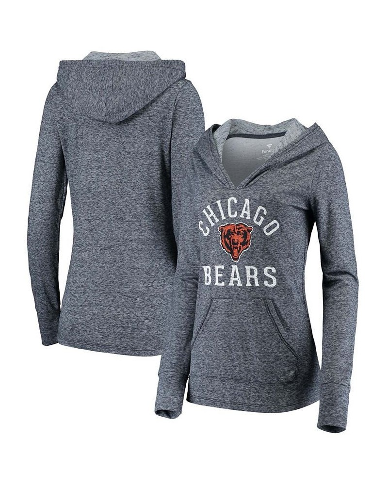 Women's Navy Chicago Bears Doubleface Slub Pullover Hoodie Navy $39.10 Sweatshirts