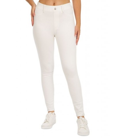 Juniors' High-Rise Skinny Ankle Jeggings Winter White $14.49 Jeans