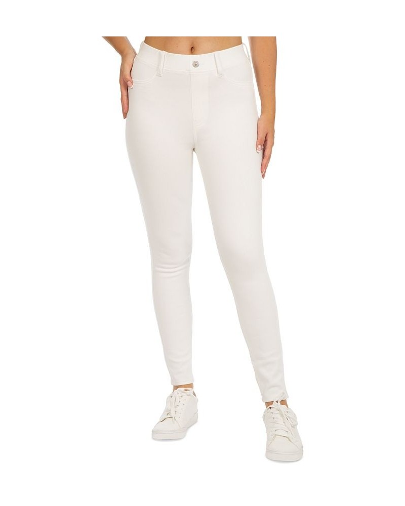 Juniors' High-Rise Skinny Ankle Jeggings Winter White $14.49 Jeans