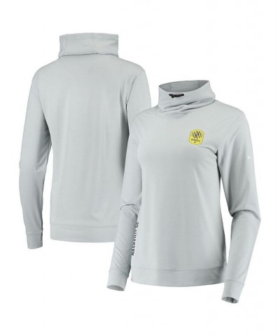 Women's Gray Nashville SC Penny Omni-Wick Pullover Sweatshirt Gray $37.80 Sweatshirts