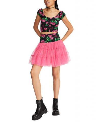 Women's Ponté-Knit Pull-On Tutu Skirt Tin Can Rose $13.75 Skirts