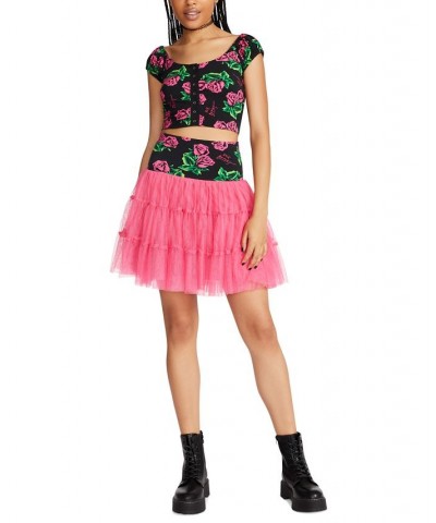 Women's Ponté-Knit Pull-On Tutu Skirt Tin Can Rose $13.75 Skirts