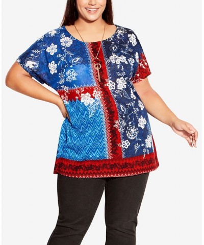 Plus Size Tiarne Necklace Top Scarlet Placement $33.28 Tops