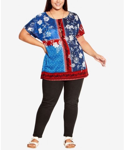 Plus Size Tiarne Necklace Top Scarlet Placement $33.28 Tops