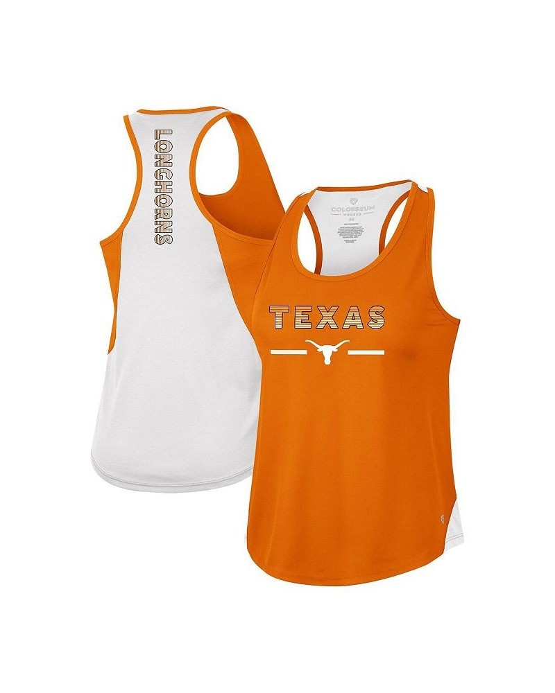 Women's Texas Orange Texas Longhorns Sachs 2-Hit Scoop Neck Racerback Tank Top Texas Orange $19.00 Tops