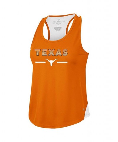 Women's Texas Orange Texas Longhorns Sachs 2-Hit Scoop Neck Racerback Tank Top Texas Orange $19.00 Tops