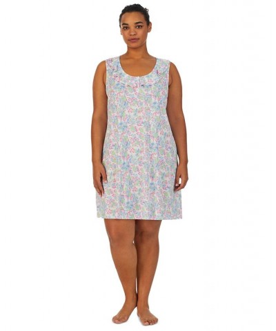 Plus Size Ruffled Floral Nightgown Multi Floral $17.02 Sleepwear