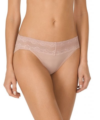 Bliss Perfection Lace-Waist Bikini Underwear 756092 Rose Beige (Nude 4) $12.98 Underwears