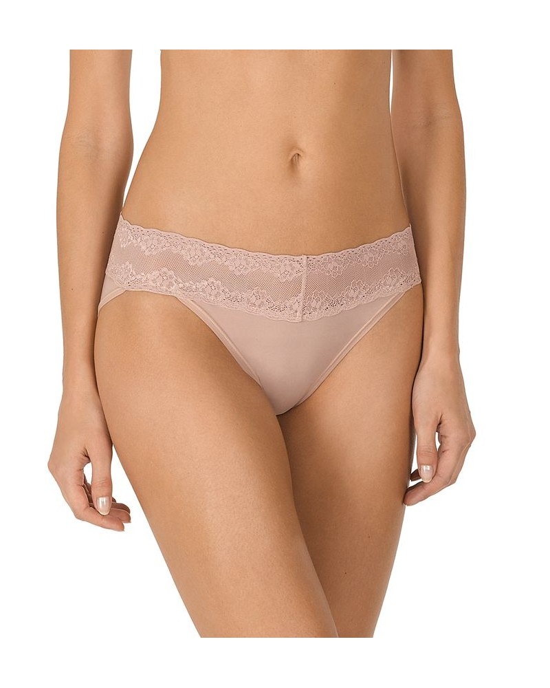 Bliss Perfection Lace-Waist Bikini Underwear 756092 Rose Beige (Nude 4) $12.98 Underwears