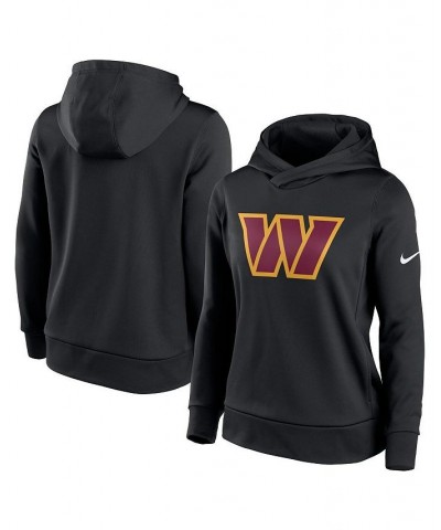 Women's Black Washington Commanders Team Performance Pullover Hoodie Black $45.00 Sweatshirts