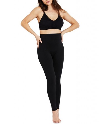 Fleece Over The Belly Maternity Leggings Black $20.80 Pants