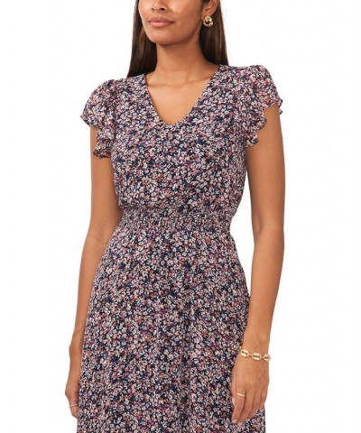 Petite Floral-Print Smocked-Waist Fit & Flare Dress Navy/coral $47.17 Dresses