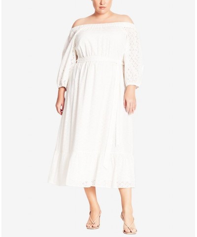 Trendy Plus Size Ivy Dress Ivory $50.04 Dresses