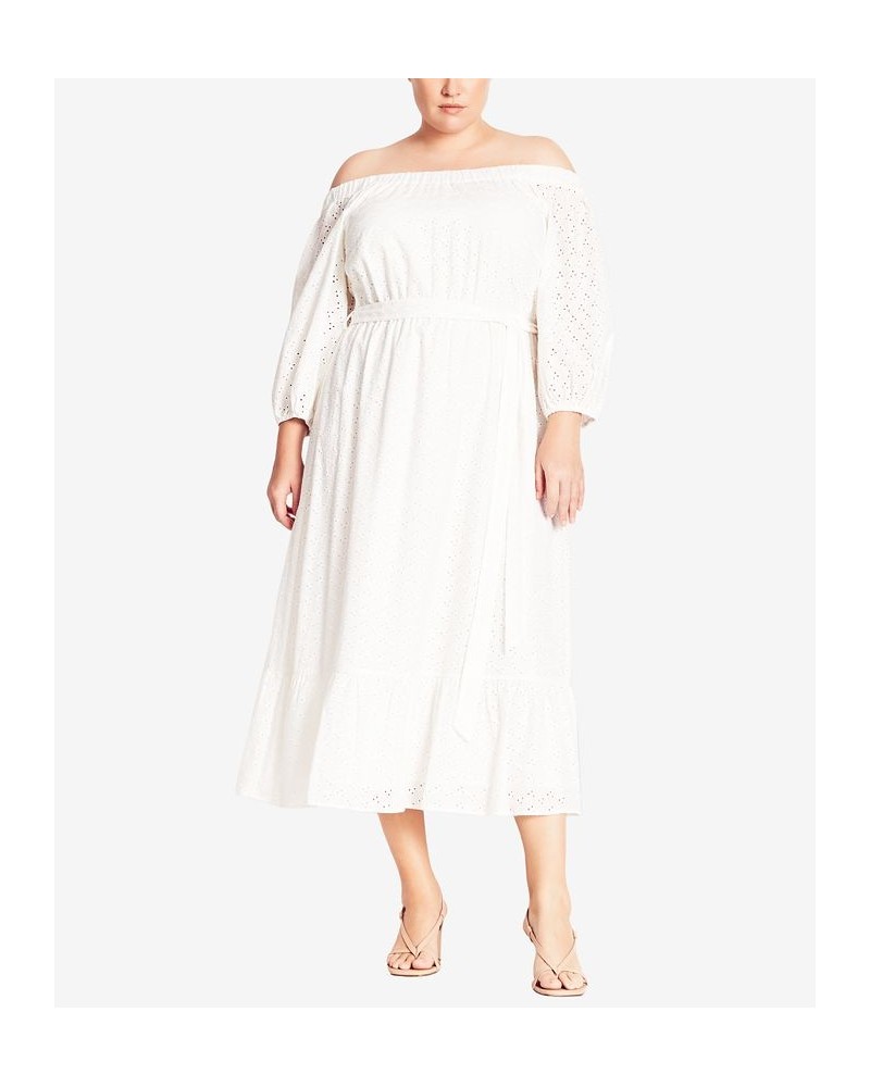 Trendy Plus Size Ivy Dress Ivory $50.04 Dresses