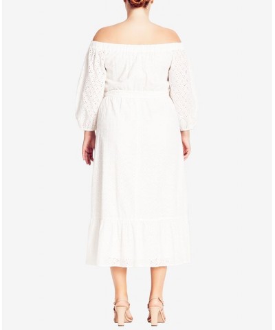 Trendy Plus Size Ivy Dress Ivory $50.04 Dresses