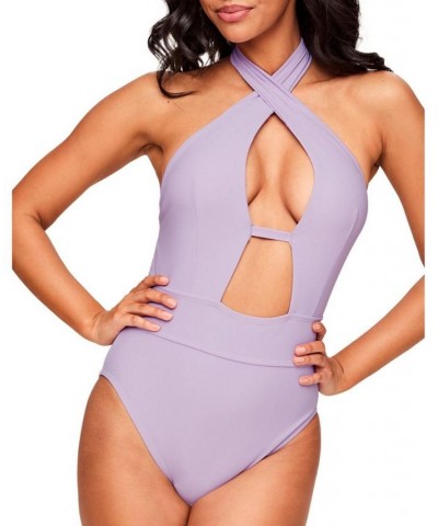 Brinlee Women's Swimwear One-Piece Purple $30.78 Swimsuits