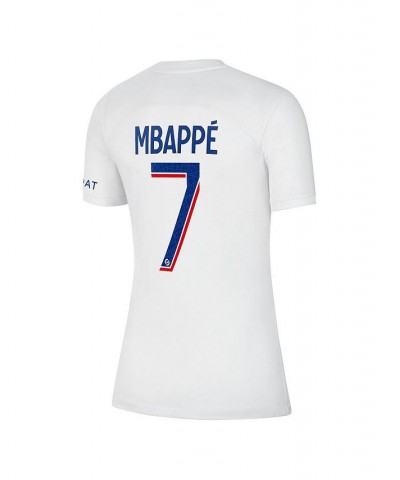 Women's Kylian Mbappe White Paris Saint-Germain 2022/23 Third Breathe Stadium Replica Player Jersey White $54.60 Jersey