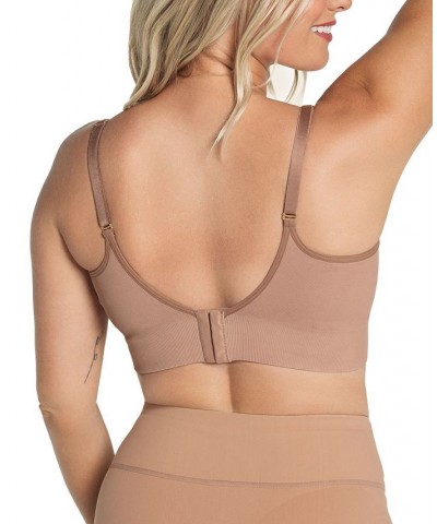 Women's High-Tech Clip Cup Nursing Bra Brown $31.20 Bras