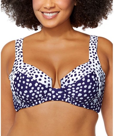 Trendy Plus Size Sunshine Coast The Goldens Bra & Matching Cover-Up Pants Navy $39.48 Swimsuits