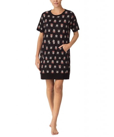 Women's Mickey Mouse Short-Sleeve Sleepshirt Black $12.74 Sleepwear