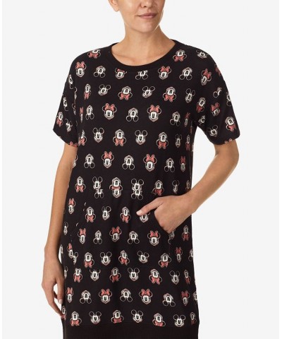 Women's Mickey Mouse Short-Sleeve Sleepshirt Black $12.74 Sleepwear