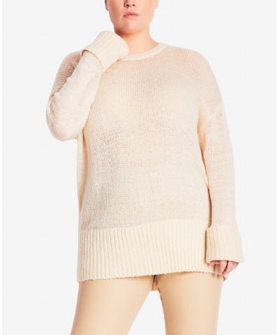 Trendy Plus Size Scarlett Jumper Sweater Stone $50.31 Sweaters