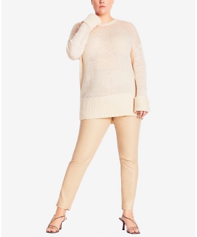 Trendy Plus Size Scarlett Jumper Sweater Stone $50.31 Sweaters