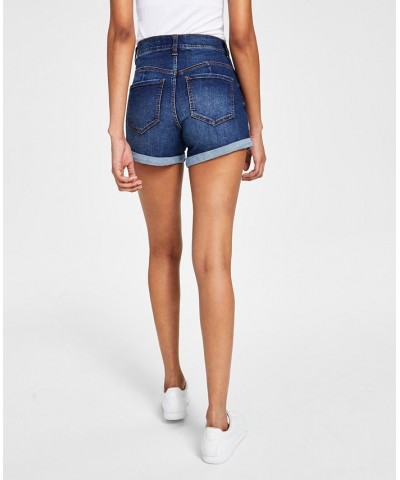 Juniors' 4" High-Rise Curvy Denim Shorts Arpeggio $13.24 Shorts