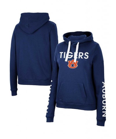 Women's Navy Auburn Tigers 3-Hit Pullover Sweatshirt Navy $35.99 Sweatshirts