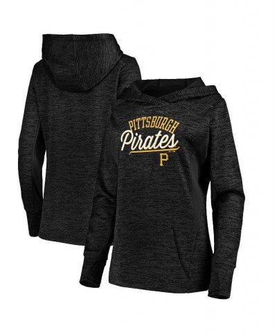 Women's Heathered Black Pittsburgh Pirates Simplicity Pullover Hoodie Black $32.80 Sweatshirts