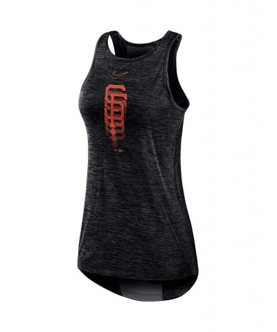 Women's Black San Francisco Giants Logo Fade High Neck Performance Tank Top Black $20.50 Tops