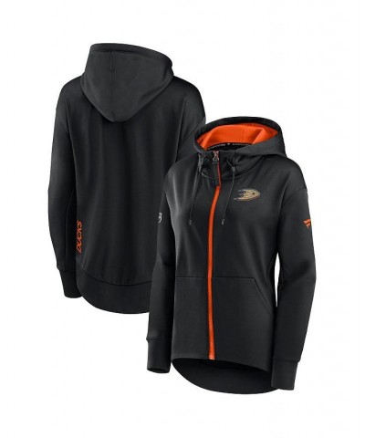 Women's Branded Black Anaheim Ducks Authentic Pro Rink Full-zip Hoodie Black $47.00 Jackets