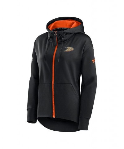 Women's Branded Black Anaheim Ducks Authentic Pro Rink Full-zip Hoodie Black $47.00 Jackets