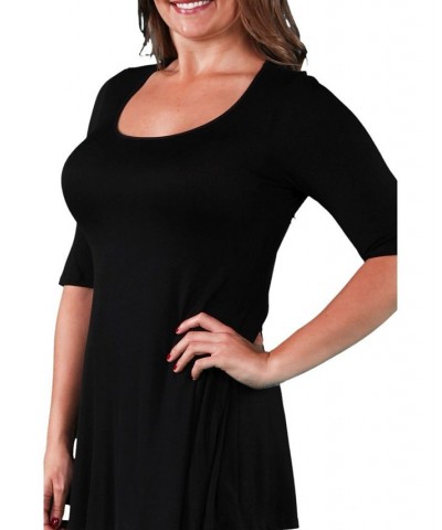 Women's Plus Size Tunic Top Black $26.80 Tops