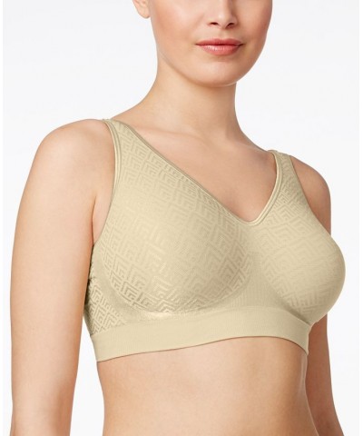 Comfort Revolution ComfortFlex Fit Seamless 2-ply Wireless Bra 3484 Light Beige Retro (Nude 4) $16.19 Bras