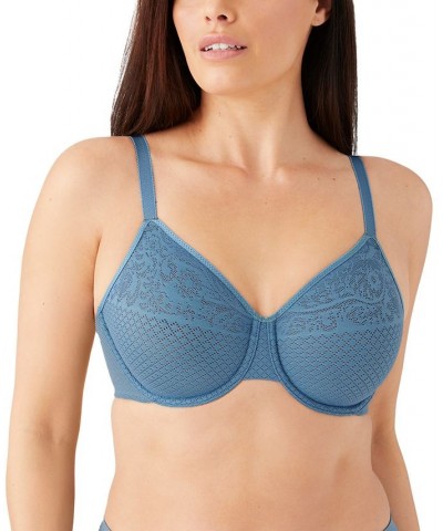 Visual Effects Minimizer Bra 857210 Up To I Cup Blue $32.80 Bras