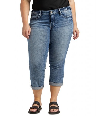 Plus Size Britt Low-Rise Capri Jeans Indigo $24.99 Jeans