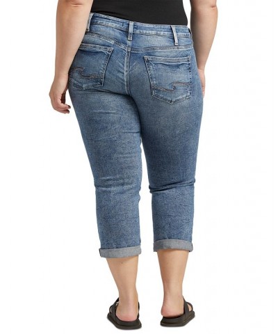 Plus Size Britt Low-Rise Capri Jeans Indigo $24.99 Jeans