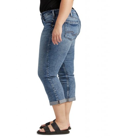 Plus Size Britt Low-Rise Capri Jeans Indigo $24.99 Jeans