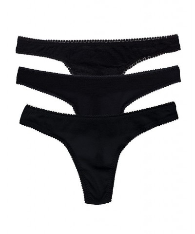 Women's Mesh Hip G 3 Pack Black $18.24 Panty