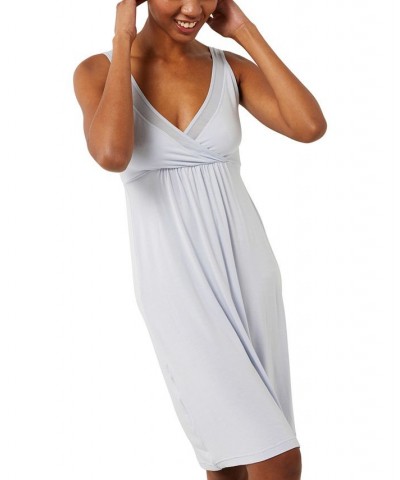 Mesh Maternity & Nursing Chemise Grey Dawn $30.78 Sleepwear