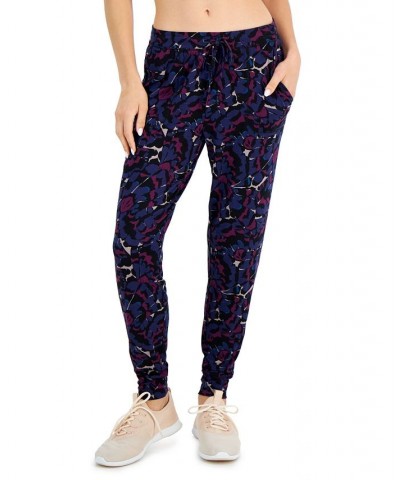 Women's Printed Jogger Pajama Pants Butterfly Wing $14.04 Sleepwear