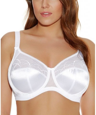 Cate Full Figure Underwire Lace Cup Bra EL4030 Online Only White $35.19 Bras