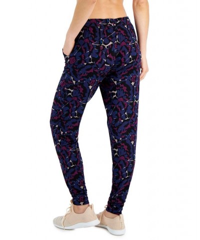 Women's Printed Jogger Pajama Pants Butterfly Wing $14.04 Sleepwear